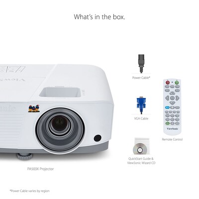 ViewSonic Business PA503X DLP Projector, White