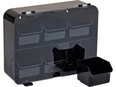 Mind Reader Foundation 6-Compartment Tea Bag Organizer, Black (HTBOX-BLK)