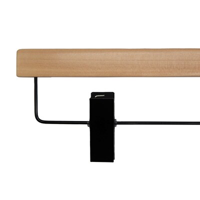Nahanco Wood Clothes Hangers, Natural, 100/Carton (21014RCBH)
