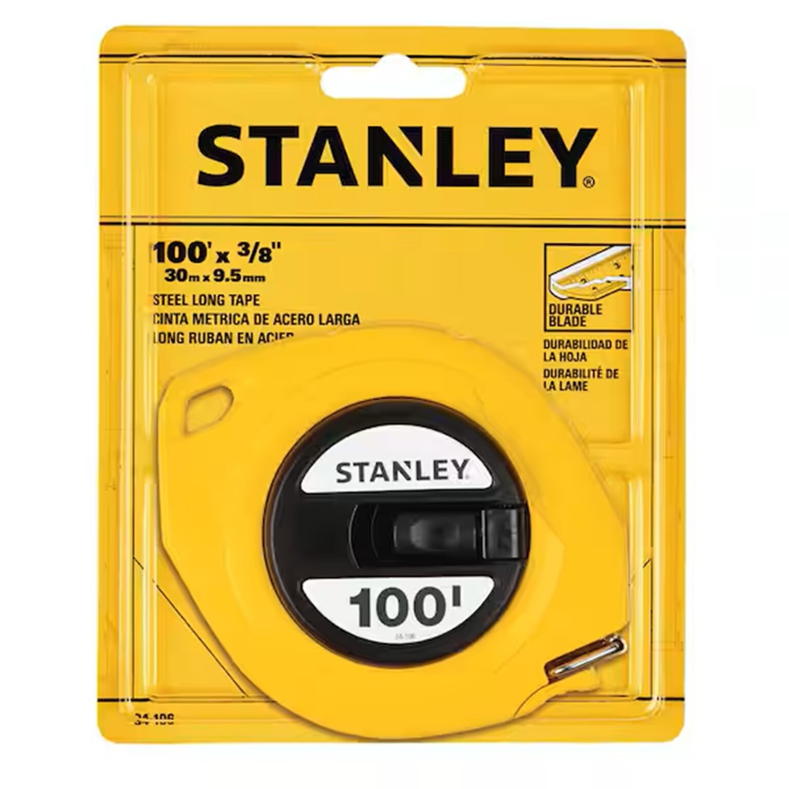 Stanley 100 ft. Tape Measure, Steel (34106)