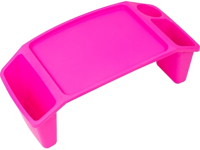Mind Reader 10.75 x 22.25 Plastic Kids Lap Desk Activity Tray, Pink (KIDLAP-PNK)