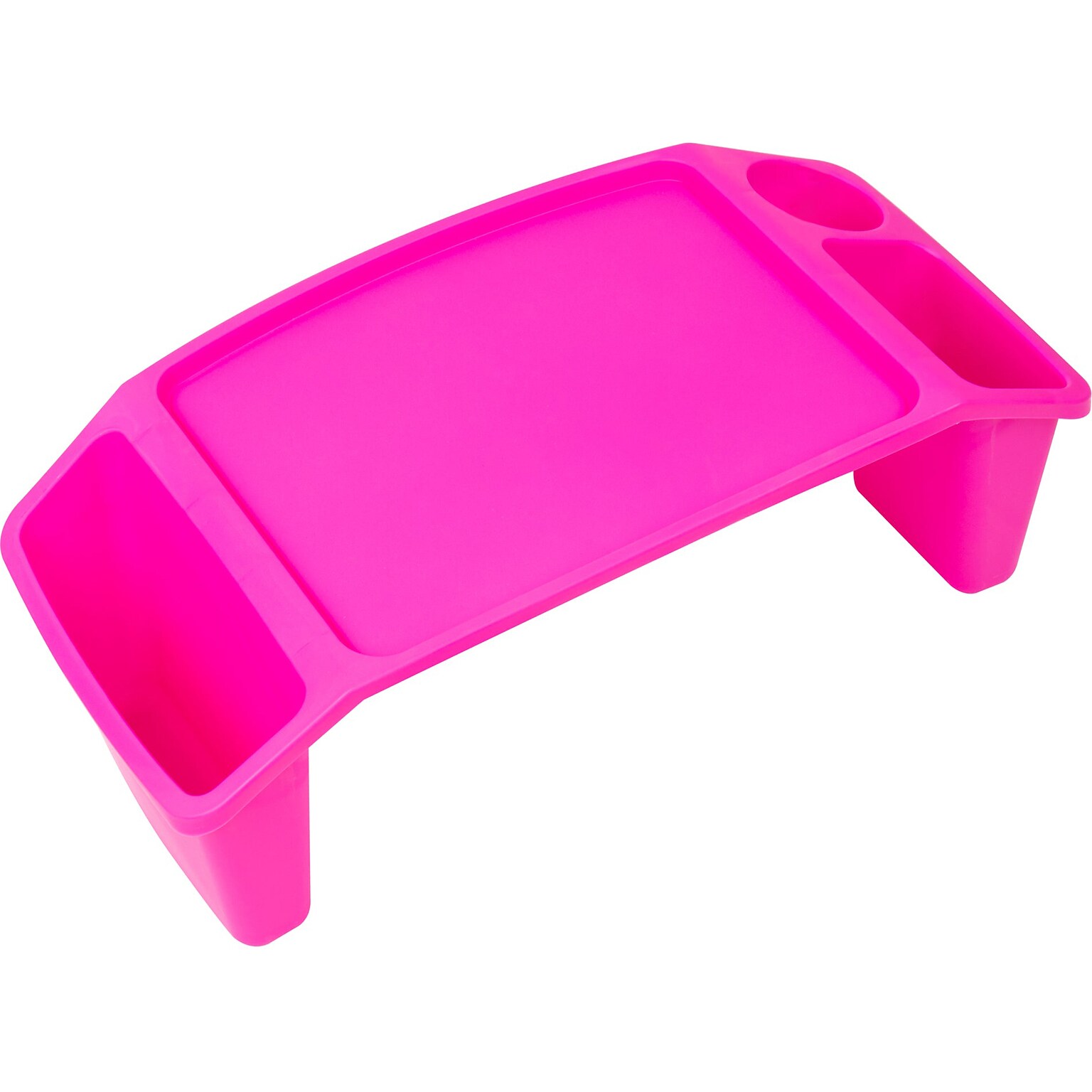 Mind Reader Sprout Collection 22.25 x 10.75 Plastic Kids Lap Desk, Pink (KIDLAP-PNK)