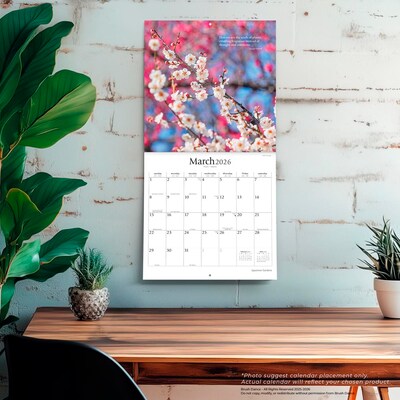 2026 Brush Dance Japanese Gardens 12" x 12" Monthly Wall Calendar (9798330706532)