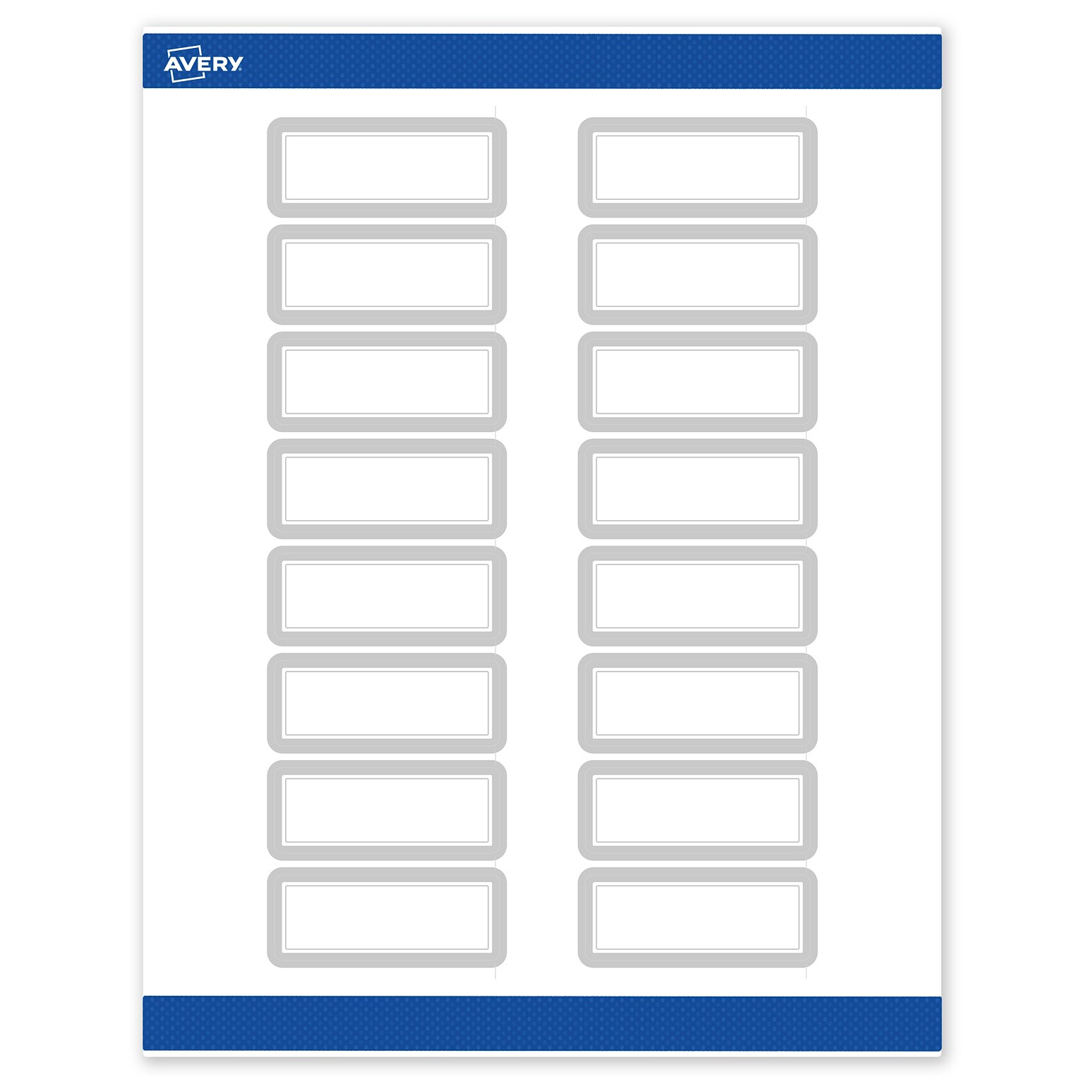 Avery Laser/Inkjet Rectangle Multipurpose Labels, 1 x 2-5/8, White, 160/Pack (S00-F36)