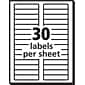 Pres-a-ply Laser/Inkjet File Folder Labels, 2/3" x 3 7/16", White, 1500 Labels Per Pack (30632)