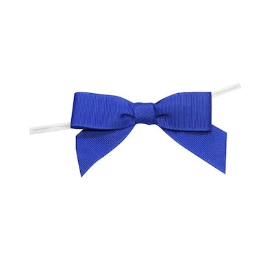 JAM Paper Ribbon Bows, Royal Blue, 100/Pack (52640349272)