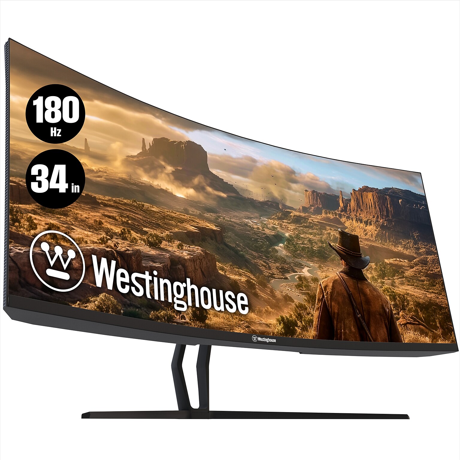Westinghouse BX6230 34 Curved 180 Hz LED Gaming Monitor, Black (WC34BX6230)