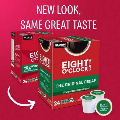 Eight OClock Original Blend Decaf Coffee, Medium Roast, Keurig® K-Cup® Pods, 24/Box (06425)