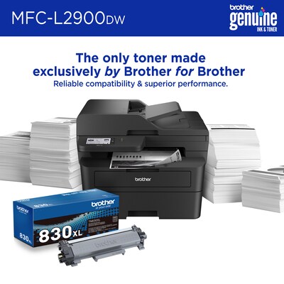Brother MFC-L2900DW Refurbished Wireless,  Black & White, All-in-One Laser Printer, Refresh Subscrip