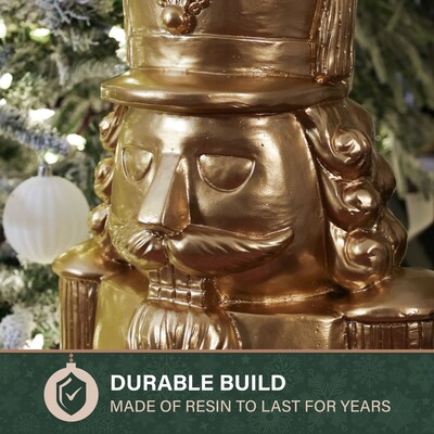 Fraser Hill Farm 4' Nutcracker Soldier, Gold (FFRS048-1SOL-GLD)