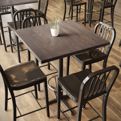 Flash Furniture Bennett 36W x 36D 1.5 Thickness Table Top, Wooden, Dark Brown (GSF0033636DKBRN)