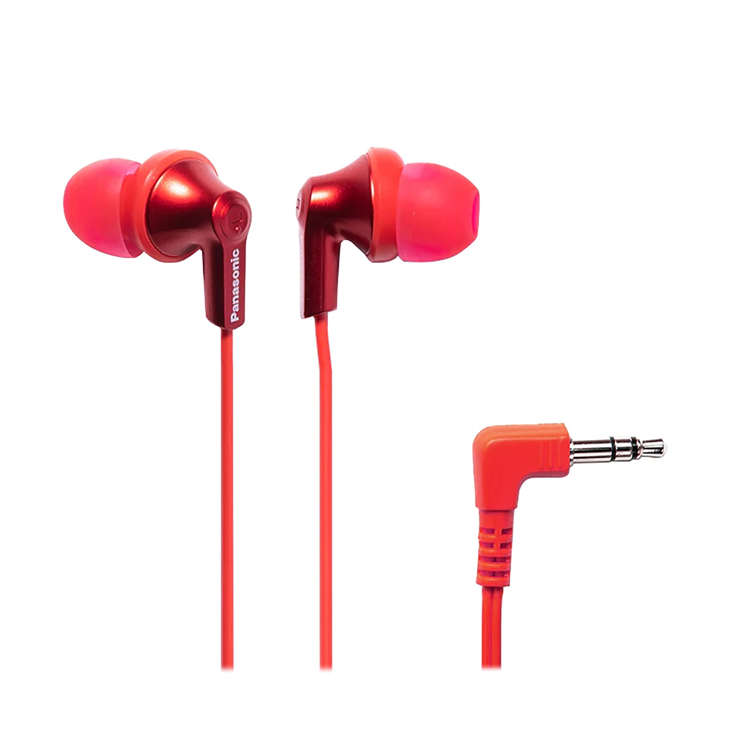 Panasonic ErgoFit Earbuds, Metallic Red (RP-HJE120)