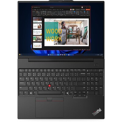 Lenovo ThinkPad E16 Gen 2 16" LED Laptop, AMD Ryzen 5 7535U, 2.9GHz, 8GB RAM, 256GB SSD, Backlit Keyboard, Windows 11 Pro, Black