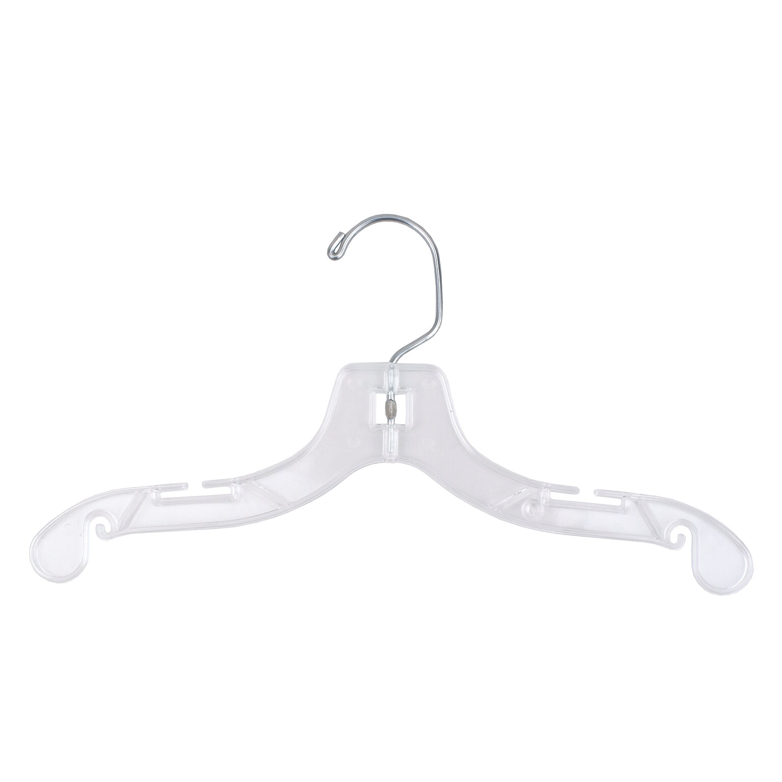 Nahanco 12 Plastic Super Heavy Weight Dress Hanger, Clear, 100/Carton (412)