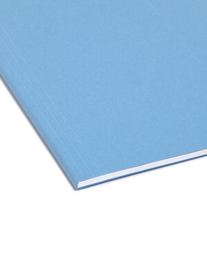 Smead FasTab Hanging File Folders, 1/3-Cut Tab, Letter Size, Blue, 20/Box (64099)