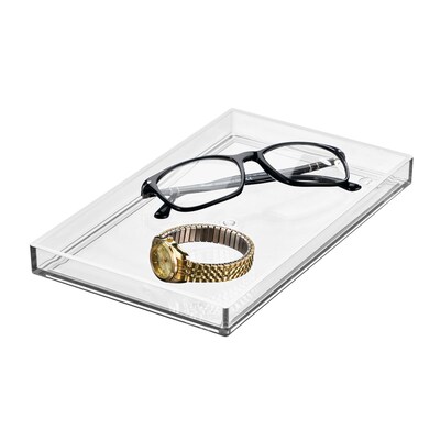 iDESIGN Plastic Desktop Tray, Clear, 2/Pack (28234M2)