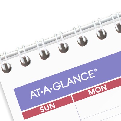 2025-2026 AT-A-GLANCE 8" x 11" Academic Monthly Wall Calendar, Purple/Red (AY1-28-26)