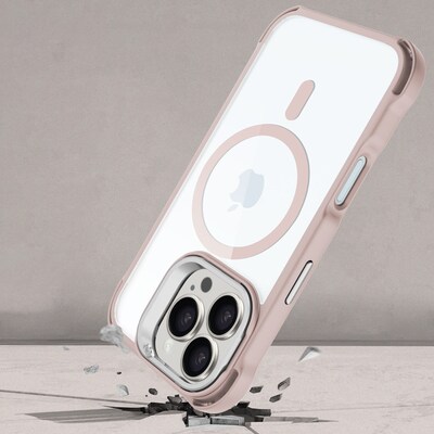 SaharaCase Venture-X MagSafe Phone Case for iPhone 16 Pro, Shock Absorbing, Desert Rose (CP00671)