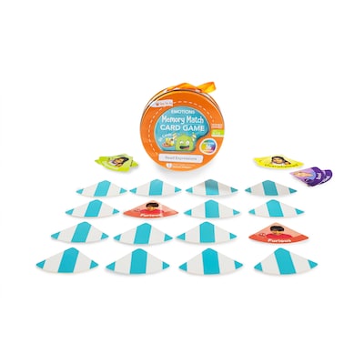 Open the Joy Emotions Memory Match Card Game, Multicolored (OTJMEMTIN)