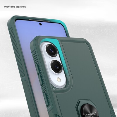 SaharaCase Raider Series Kickstand Phone Case for Samsung Galaxy S25 Edge, Shock Absorbing, Cactus Green (CP00836)