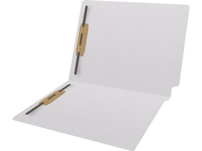 Medical Arts Press Reinforced End Tab File Folder, Straight Cut, Letter-Size, White, 50/Box (S-01602-WHT)