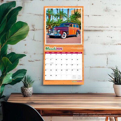 2026 BrownTrout American Woodies 12" x 12" Monthly Wall Calendar (9798330707607)