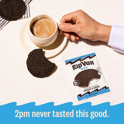 Rip Van Wafels Cookies and Cream Stroopwafels, 1.16 oz., 12 Packs/Box, 12/Box (RVW00388)