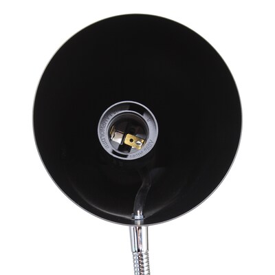 Simple Designs Sleek Essentials LED Desk Lamp, 15.28", Black (LD1075-BLK)