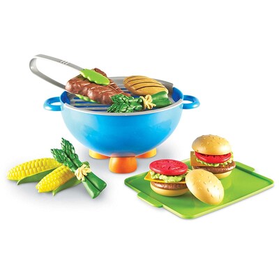 Learning Resources New Sprouts Grill It Barbecue Set Learning Toys, Assorted Colors, 22 Piece Set (L