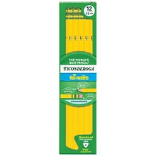 Ticonderoga Tri-Write Wooden Pencil, 2.2mm, #2 Soft Lead, Dozen (X13856X)