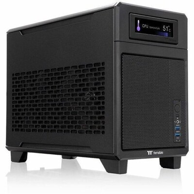 Thermaltake TR100 Mini-ITX Mini Tower Computer Case, Black (CA-11A-00S1NN-00)