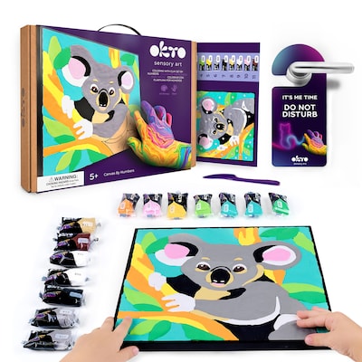 OKTO Clay-by-Number Koala Air-Dry Clay Art Kit, 17/Set (OKT20028)