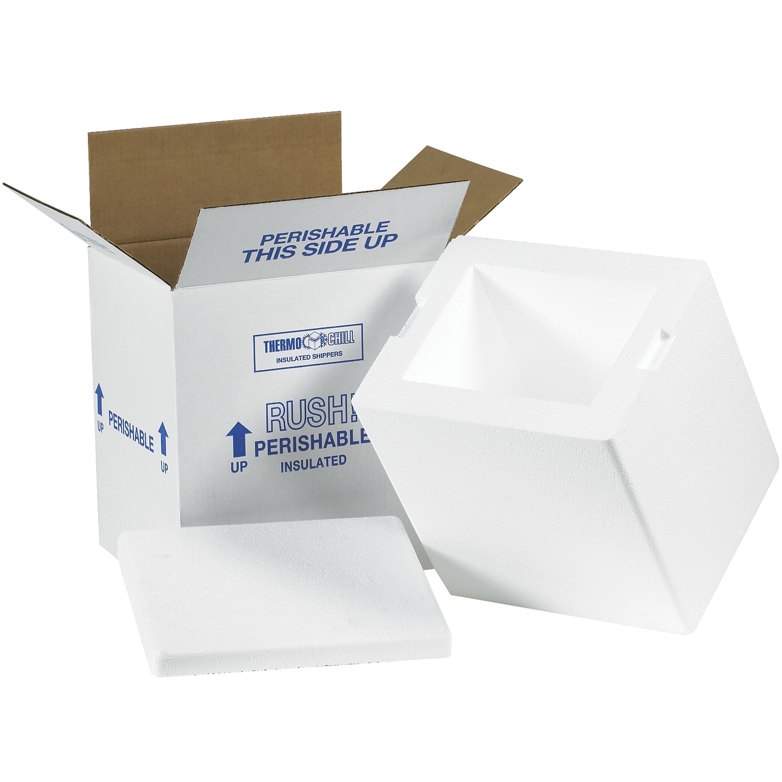8 x 6 x 9 Insulated Shipper, White (209C)