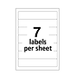 Avery Easy Peel Laser/Inkjet File Folder Labels, 2/3" x 3 7/16", Purple, 7/Sheet, 36 Sheets/Pack (5204)