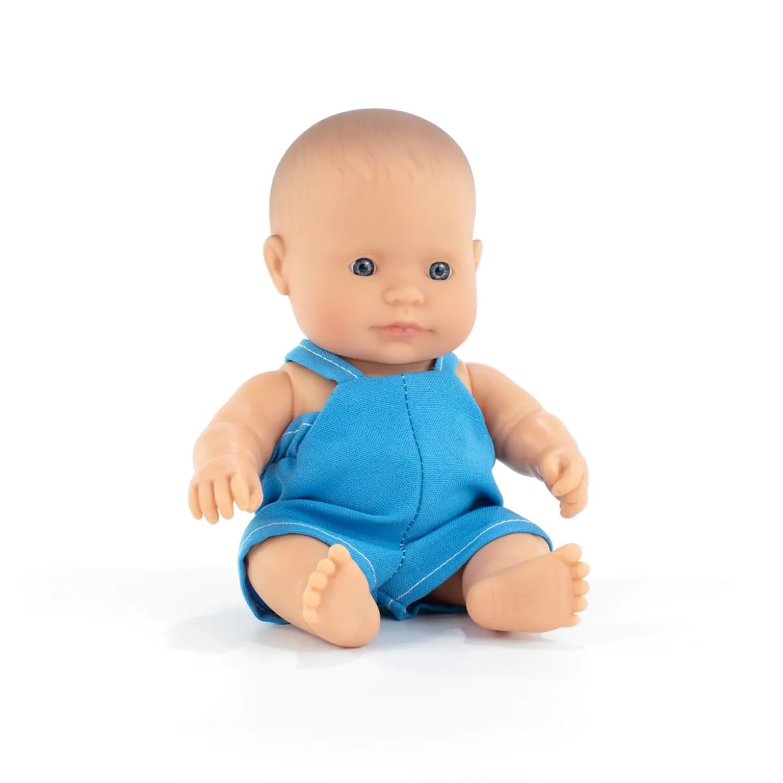 Miniland My Friends & Me Vinyl Caucasian Boy Baby Doll, 8.25, Multicolored (MLE33000)