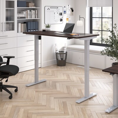 Bush Business Furniture Move 40 Series 60W Electric Height Adjustable Standing Desk, Black Walnut/C
