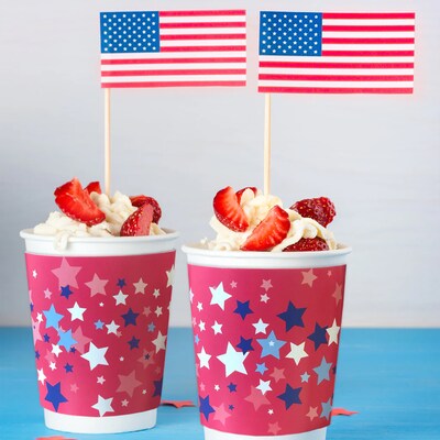 Creative Teaching Press Core Decor EZ Border, 3" x 2', Patriotic Stars, 24/Pack, 3 Packs/Bundle (CTP11049-3)