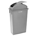 Alpine Industries Trash Can with Swing Lid Combo, 23 Gallon, Gray (477-GRY-PKG1)