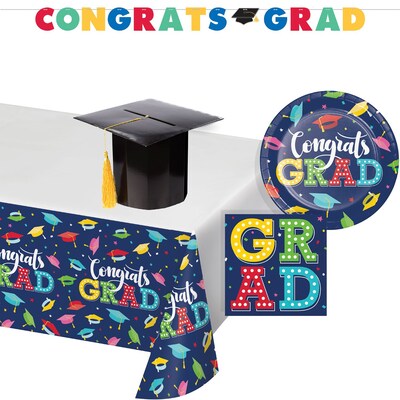 Creative Converting Glad to Be Grad Party Kit, Serves 8 (DTC9209E4A)