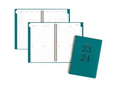 2023-2024 AT-A-GLANCE Signature Lite 5.5" x 8.5" Academic Weekly & Monthly Planner, Teal (YP20LA-12-24)