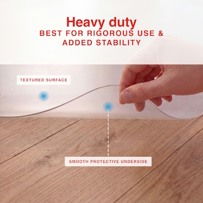Quill Brand® Hard Floor Chair Mat, 45" x 53'', Clear (20231-CC)