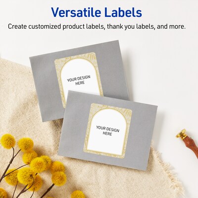 Avery Rectangle Laser/Inkjet Multipurpose Labels, 4" x 3-1/3", White, 40/Pack (19479371058)