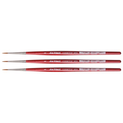 da Vinci COSMOTOP-SPIN Watercolor Synthetic Silkpainting Round Brush, 3 /Pack (DVXVA55801-3)