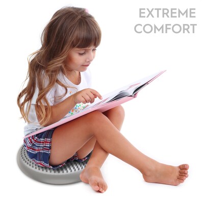 Bouncy Bands Little Sensory Wiggle Seat, Silver (BBAWS27SI)