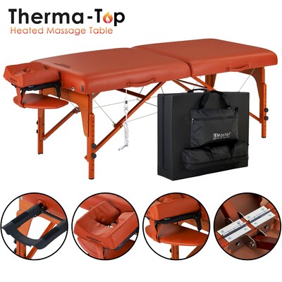 Master Massage Santana Therma-Top LX 31 Red Portable Massage Table (28600)