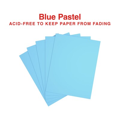 Pastel Colored Copy Paper, 8-1/2x11", Blue