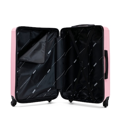DUKAP Discovery 33.66" Hardside Suitcase, 4-Wheeled Spinner, TSA Checkpoint Friendly, Silver (DKDIS00XL-SIL)