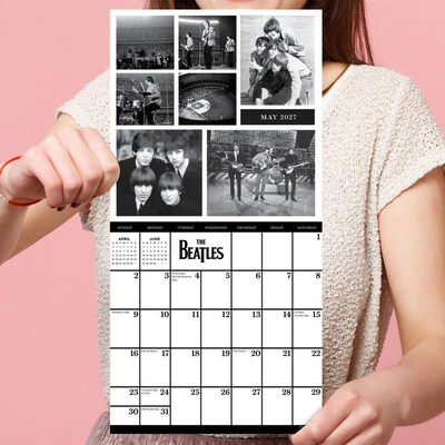 2027 TF Publishing The Beatles 7" x 7" Monthly Wall Calendar, Multicolored (27-2101)