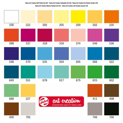 Talens Art Creation Soft Pastel Set, Assorted Colors, 36/Set (TLN9029036M)
