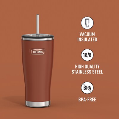 Thermos Icon Stainless Steel Vacuum Insulated, 24 oz., Saddle, (THRIS1112SD4)